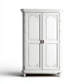 Armadio guardaroba a 2 ante bianco 120 x 60 x 220 cm in MDF laccato rettangolare